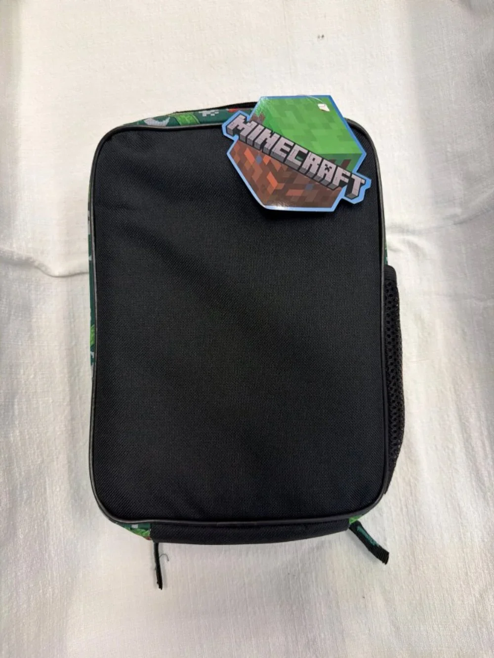 Minecraft TNT Pencil Case Two Zippered Compartments Green Black